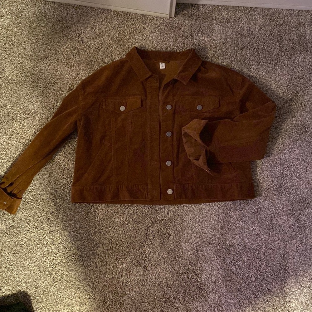 Nordstrom cropped curdory jacket